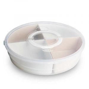 Bo&icirc;te &Agrave; 4 Compartiments Pour Plateau De L&eacute;gumes Avec Couvercle Bol De Fruits Avec Couvercle - Neuf