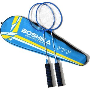 Lot De 2 Raquettes De Badminton Professionnelles Légères Et Légères - Pour L'entraînement - Avec Sac De Transport - Neuf