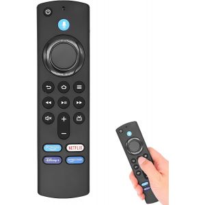 VornixorSarlshop-T&eacute;l&eacute;commande Vocale de Remplacement pour Smart TV et Smart TV Cube (2e et 3e G&eacute;n&eacute;ration) &iquest; Connectivit&eacute; Bluetooth, Commande Vocale, 4 Raccourcis Programmables, Compatible avec Divers - Neuf