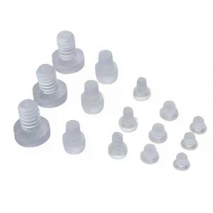 10/20/50/100pcs Meubles Transparents Pare-Chocs Intégrés Kit Verre Table Pieds Fil Doux Chaise Pied Tige Moins Coussin Protecteurs De Sol - Neuf