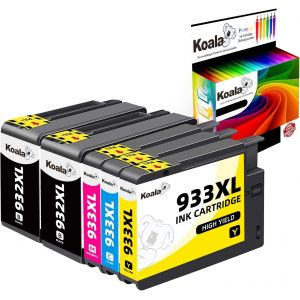 ERYI-5-Pack 932Xl 933Xl Multipack Compatible Cartouche D`Encre Replacement Pour Hp 932Xl/933Xl 932 933 Xl Pour Hp Officejet 6100 6600 6700 7110 7612 7610 (2 Noir, 1 Cyan, 1 Magenta, 1 Jaune) - Neuf