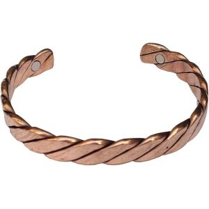 Eryi-Bracelet En Cuivre Pur Pour Homme Et Femme Kada En Cuivre Avec Étui En Velours Et Boîte Cadeau - Neuf