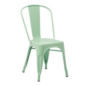 Lot De 2 Chaises De Salle &Agrave; Manger Empilables Lix Vert Menthe - Neuf