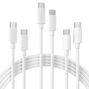 TRAHOO-USB Type C Charge Rapide, [Lot de 3, 1M] C&acirc;ble USB C pour iPhone 15 Plus Pro Max samsung Galaxy S20/S22 Ultra S21 iPad Pro 2020, iPad Air 4, MacBook Air 2023, Google Pixel, Huawei,Switch PS5 - Neuf