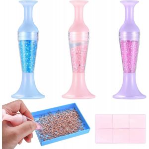 AYUHR-Stylo Pointe d'art, Stylo Perforateur À Pointe de Vase, Outils de Peinture au Diamant Perforateur, Outil de Pointage Créatif, Outil Artistique pour Ongles et Travaux Manuels - Neuf