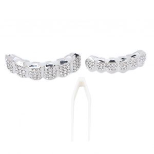 Ensemble De Dentition Hip Hop En Alliage Tendance, Bijoux Decoratifs Pour Halloween, Argent - Neuf