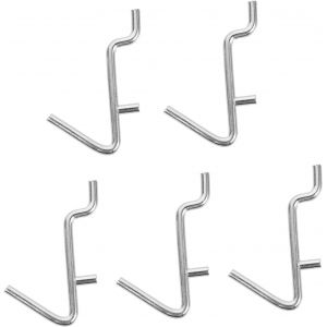 Pack de 5 en Forme de V Pegboard Mur d'Affichage de Crochets, Métalliques Pegboard, J-Crochet, étendoir, des Bijoux, des Outils électriques, Affichage, Crochet en Métal, en Acier Inoxydable - Neuf