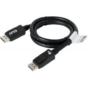 Club3D Displayport Câble De Raccordement Fiche Mâle Displayport, Fiche Mâle Displayport 1.00 M Noir Cac-2067 Ignifuge Câble Displayport - Neuf