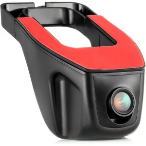 JGD-Dashcam Avant Arri&egrave;re Camera Embarqu&eacute;e Voiture 1080p FHD Camera Voiture Grand Angle de 336&deg; G-Capteur Vision Nocturne WDR 24H Mode Parking Enregistrement en Boucle - Neuf