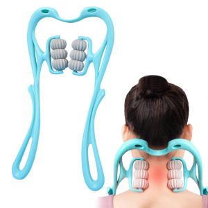Appareil De Massage Portatif &Agrave; 6 Rouleaux Pour La Nuque Et Les &Eacute;paules, Soulageant La Douleur Et Favorisant La Circulation Sanguine. - Neuf