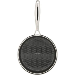 Subzonal-715063 Po&ecirc;le En Acier Inoxydable Triply &Oslash; 20 Cm - Rev&ecirc;tement Nid D'abeille Anti-Adh&eacute;sif Et Anti-Rayures, Sans Pfoa - Tous Feux Dont Induction, Gris - Neuf