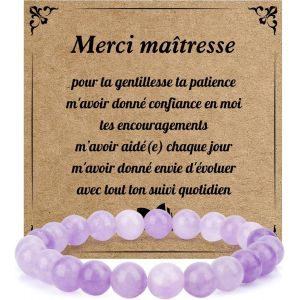 Eryi-Cadeau Maitre D'école Bracelet Merci Maitresse Cadeau Maître D'école Fin D'année Cadeau Maitresse D'école Original Idée Cadeau Maitresse Cadeau Institutrice Cadeaux Maitre D'école Cadeau Maître - Neuf
