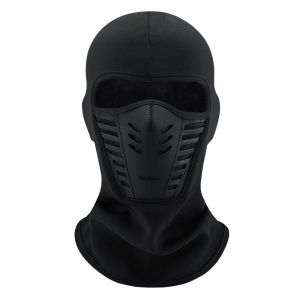 Cagoule De Ski - Masque Intégral Pour Temps Froid Avec Aérations Respirantes - Masque De Ski Pour Hommes Et Femmes Pour Sports D'hiver - Noir - Neuf