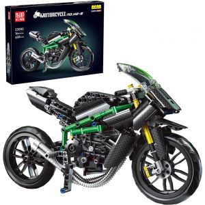 23002 Technique Kawasaki Ninjaa H2R Blocs De Construction De Moto Jouets De Course Supermoto Blocs De Construction Compatibles Avec D'Autres Marques (639 Pi&egrave;ces) - Neuf