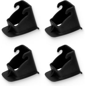 Subzonal-4 Pi&egrave;ces Kit De Montage Pour Si&egrave;ge Enfant, Autos Support De S&eacute;curit&eacute; Pour Support De Montage Verrou En Acier Universel Pour Connecteur De Ceinture Isofix Loquet De Support (Noir) - Neuf