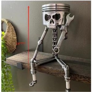 Pop39530-C 14x7x7cm-D&eacute;coration D'ambiance Squelette Humain De La Toussaint Figurine D'action Chandelier De Paume Plateau Sorci&egrave;re Horreur Bureau D&eacute;corer Jouets - Neuf