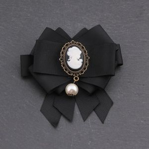 Broche Ruban Pré-Nouée Avec Grand N?ud, Camée Victorien, Fausse Perle, Pour Collier, Accessoires De Mode Pour Femmes - Neuf