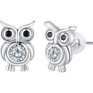 Boucles D'oreilles Femme Argent Sterling 925, Avec Zirconium Boucles D'oreilles Pour Femmes Épouse Amie Mère Cadeaux - Neuf
