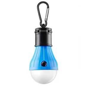 Hutp-Mini Lampe De Camping Portable,Ampoule Led,Lampe De Secours,3 Modes D'&eacute;clairage,Lampes De Travail Nocturne En Plein Air,Lampe Suspendue Pour Tente Avec Crochets-Bleu - Neuf