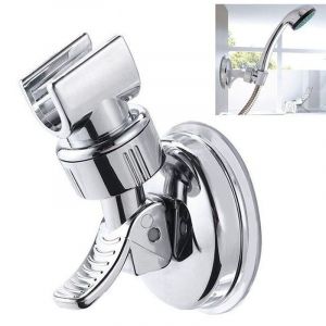 Support de pommeau de douche amovible et réglable, support mural de douche à ventouse, support de pommeau de douche réutilisable, sans perçage, étanche - Neuf