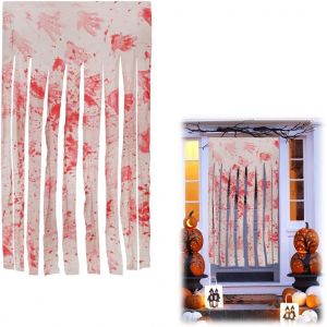 Cauc-1 Ensemble Halloween D&eacute;coration, Pour Int&eacute;rieur Et Ext&eacute;rieur, Maison Effrayante, Fen&ecirc;tre, Rideau, Porte, Entr&eacute;e, Accessoire, D&eacute;co Halloween Int&eacute;rieur, Halloween Decoration Interieur, F&ecirc;te - Neuf