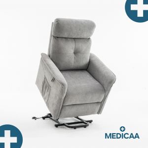 Fauteuil Releveur Premium - 3 Moteurs - Gris Fonc&eacute; - Mod&egrave;le Eug&egrave;ne - Tranquille &Eacute;mile - Neuf