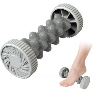 Rouleau De Massage Pieds Dur Pour Fasciite Plantaire, Masseur De Pied Roulant, Massage Appareil Rouleaux Pour Soulagement Des Pied Douleurs Et Relaxation Par Acupression (Gris) - Neuf