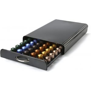 CMWS-Nespresso Porte Capsule de Café Pod Support de Tiroir de Rangement en Métal pour 60 Pcs - Neuf