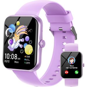 Fitness Tracker Montre Connect&eacute;e Enfant, Smartwatch Pour Gar&ccedil;on Fille 100+ Modes Sport R&eacute;veil Pedometer Moniteur Sommei, Jeux, 1,83"" Hd Smart Watch Intelligente Pour Ados 5-16 Ans Cadeau, Violet - Neuf