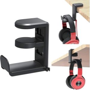lights2K Casque Stand Gamer Casque Titulaire Pince Réglable support de Casque 360° de Rotation de Casque Titulaire des Accessoires de Jeux - Neuf