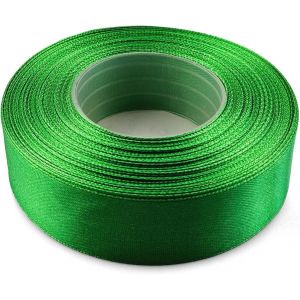 1x Ruban De Satin Vert Herbe 25mm X 32m Bande Tissu Multicolore Bande De D&eacute;coration &Agrave; Bricoler Ruban Satin D&eacute;coratif Pour No&euml;l P&acirc;ques Cadeau Anniversaire Mariage - Neuf