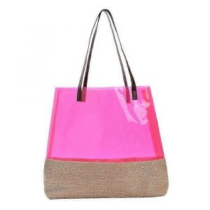 Sac &agrave; main femme en PVC transparent &agrave; grande capacit&eacute;, bandouli&egrave;re, cabas, sac &agrave; main pour le shopping - Neuf