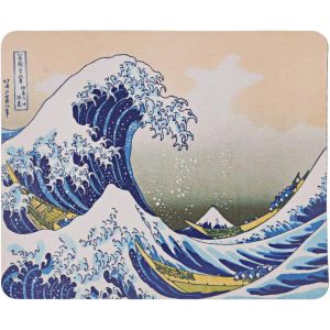 KALANKA-Tapis de Souris pour Ordinateur de Bureau &iquest; La Grande Vague de Kanagawa &iquest; Design Art Hokusai 21,6 x 17,8 cm &iquest; Base en Caoutchouc antid&eacute;rapant &iquest; Convient pour Souris Laser et Optique - Neuf