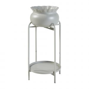 Porte-Plantes Style Intemportel Support 60 X 27 X 27 Cm Beige Helloshop26 03_0010330 - Neuf