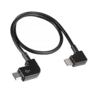 Micro Usb Vers Lightning Télécommande Tablette Téléphone Convertisseur De Données Câble De Transfert Pour Android Ios Dji Spark Mavic Pro,Modèle : Noir - Neuf