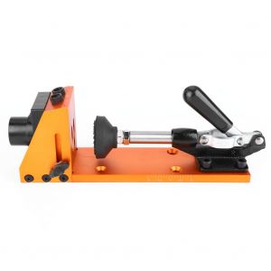 Kit de menuisier avec systeme de percage incline et base de serrage pour foret a trou de poche, outils de menuiserie - Neuf