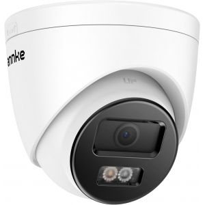 Ac500 Caméra De Sécurité Poe 3K 5Mp Dôme Extérieur Avec Détection Ai Humains/Véhicules, Lumière Double Intelligente, Vision Nocturne Couleur, Wdr 120 Db, Objectif De 2,8 Mm, Microphone Intégré - Neuf