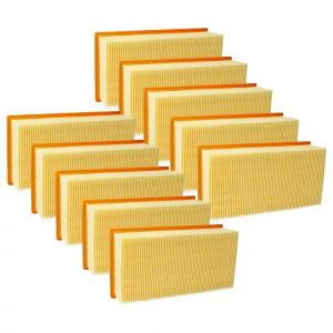 vhbw Set de 10x filtres d'aspirateur compatible avec Festo Festool CTL 44, CTL 33E, CTL 33 aspirateur - Filtre principal, filtre pliss&eacute; plat - Neuf