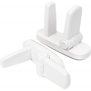Ensemble De 2 Serrures De Porte Pour Les Enfants Et Les Animaux - 100% Sécurisée, Avec Un 2-Bouton D'enfant, Système De Sécurité Pour Les Portes Avant, Le Bébé De La Sécurité - Poignée De Porte - Neuf