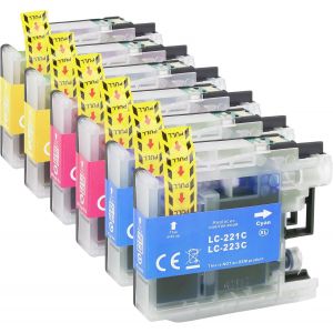 LC223 223XL Cartouches d'impression Compatibles pour Brother 223 Compatibles avec DCP-J4120DW MFC-J4420DW MFC-J4620DW MFC-J4625DW MFC-J480DW MFC-J5320DW DCP-J562DW MFC-J5620DW MFC-J5625DW - Neuf