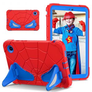 Coque Spider Antichoc Pour Enfants,Pour Samsung Galaxy Tab A9,8.7 Pouces,Sm-X110 X115 X117,En Silicone + Housse Pour Tablette Pc,Béquille Intégrée-Tab A9 8.7 Sm-X110-Red Blue - Neuf