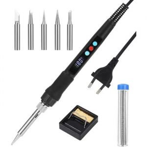 Zawaer Fer a Souder,100W Kit de Fer a Soudure,Visible Fer a Souder Electrique,Fer a Souder Etain de Precision,Temperature Reglable 1 - Neuf