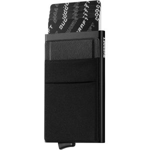 KALANKA-Hommes Porte-Cartes Slim Pop-Up Wallet avec Poche d'argent Minimaliste RFID Blocage Le Porte Cartes de Crédit en Métal en Aluminium(Noire) - Neuf