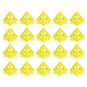 Letnerny-20pcs Pyramides De Peinture, Supports De Support De Peinture, Pyramides De Peintres, Supports De Versement De Peinture, Support De Cône Pour Porte D'armoire En Toile Jaune - Neuf