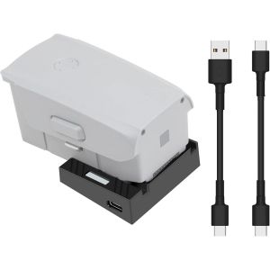Qc 3.0 Mini Chargeur Usb Type-C Pour Dji Mavic Air 2s Air 2 Correspondance Automatique Charge Rapide Avec Indicateur De Charge Accessoire Drone - Neuf