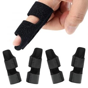 4 Pack Trigger Finger Attelles Finger Brace Finger Knuckle Immobilization Broken Finger Protector Fits Index Finger Middle Finger Ring Finger - Neuf
