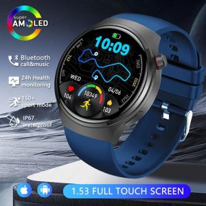 Sports De Plein Air Smartwatch Hommes 1.53 Pouces 360*360 Hd Bluetooth Appel Gps Piste M&eacute;t&eacute;o &Eacute;tanche Montre Intelligente Pour Huawei Gt S&eacute;rie.Or. - Neuf