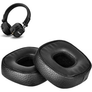 1 Paire Coussinets de Rechange pour Marshall Major III, Coussins d'oreille Oreillettes Mousse &agrave; M&eacute;moire, Housse Casque Mousse D'isolement de Bruit pour Marshall Bluetooth, Coussinet Casque(Noir) - Neuf
