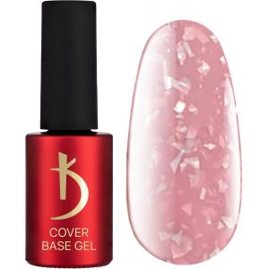 Vernis Semi Permanent - Rose Beige Brillants Flocons Camouflage - Vernis Gel Uv Semi Permanent Gel Ongle -7ml- Base Gel Cover Pink Beige Flakes - Base Coat - Neuf