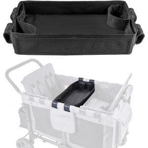 Asfasfq-Shinetec Plateau Double Face Pour Poussette ¿ Table De Collation Et D'activités Pour Enfants Avec Porte-Gobelets Et Poches En Maille, Surface De Jeu De Voyage Pour Repas, Dessin, Jouets (Tail - Neuf